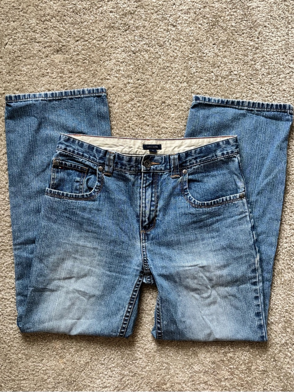 vintage medium wash tommy hilfiger jeans
